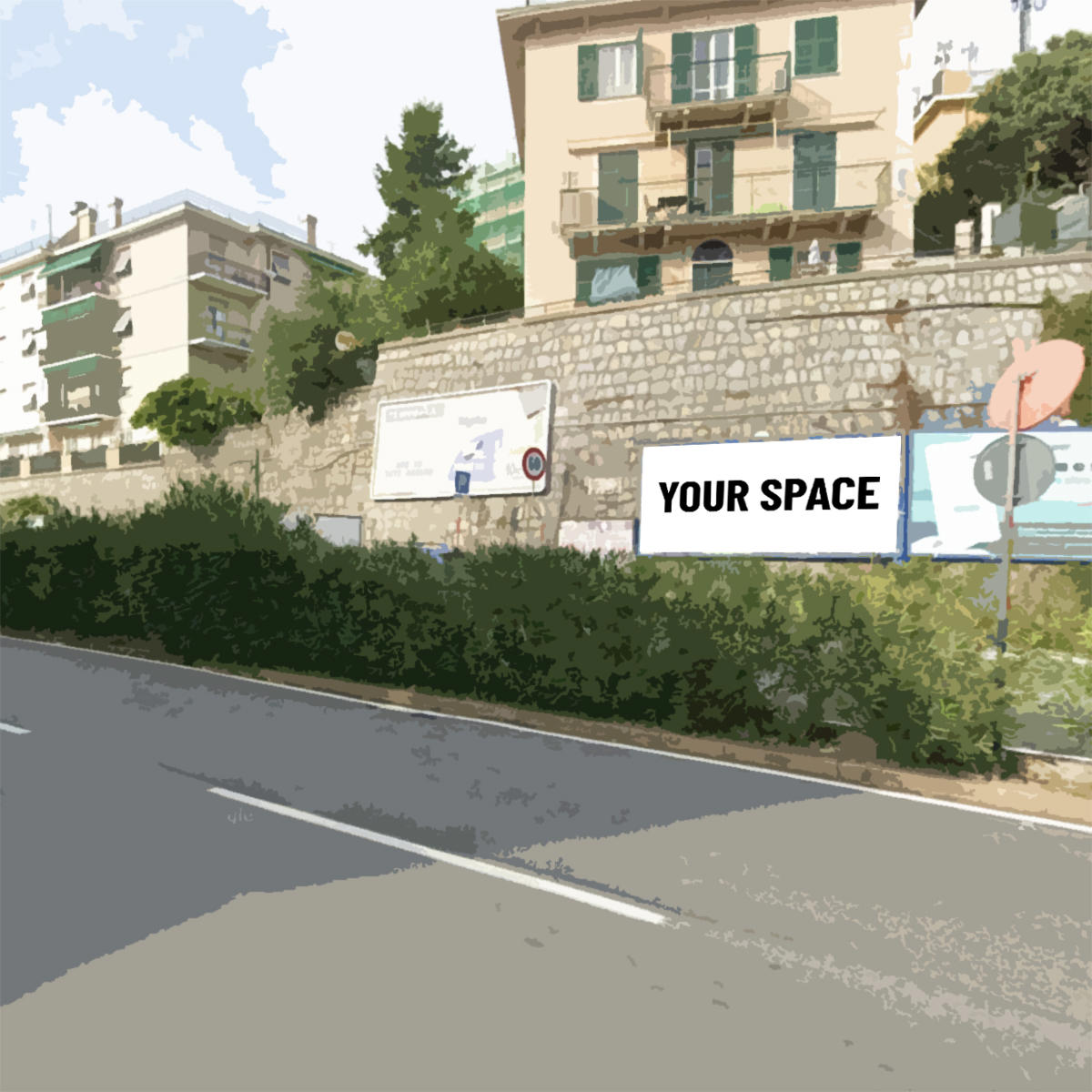 SPAZIO PUBBLICITARIO 600 x 300 Via Aurelia (GENOVA) Dal 19/10/2026 al 01/11/2026 14 giorni